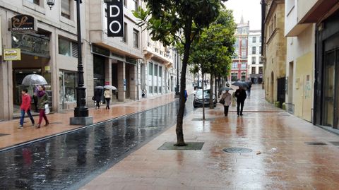 Lluvia en Oviedo.Lluvia en Oviedo