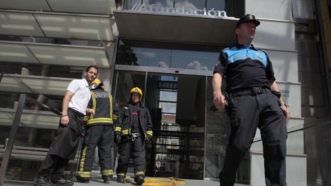 Incendio en un cuadro eléctrico en Afundacion