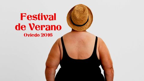 Un detalle del cartel anunciador del Festival de Verano 2016 de Oviedo, del diseador Ricardo Villoria