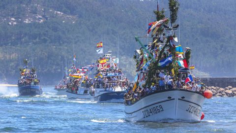 Procesión del Carmen en Camariñas, en una imagen de archivo
