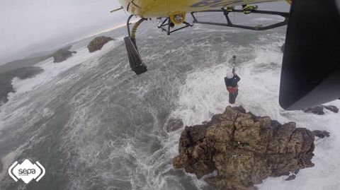 Un rescate del helicóptero del Sepa