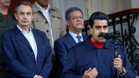 El expresidente Zapatero, a finales de julio en Venezuela con Maduro