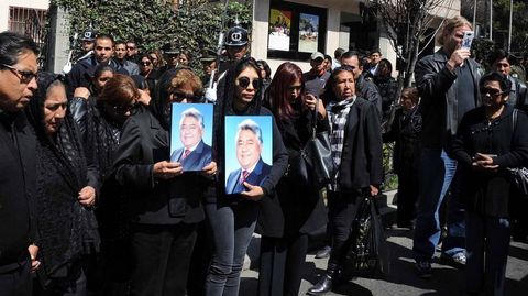 Funeral por el viceministro boliviano Rodolfo Illanes
