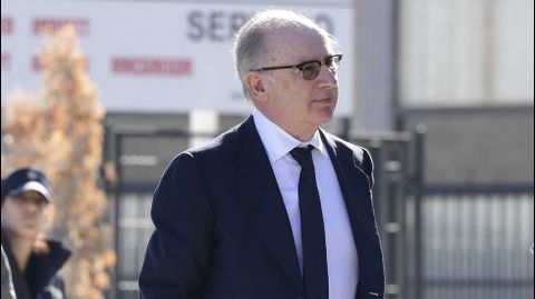 Rodrigo Rato, a su llegada a la Audiencia Nacional