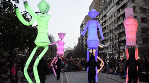 Una actividad de la feria FETEN en las calles de Gijón