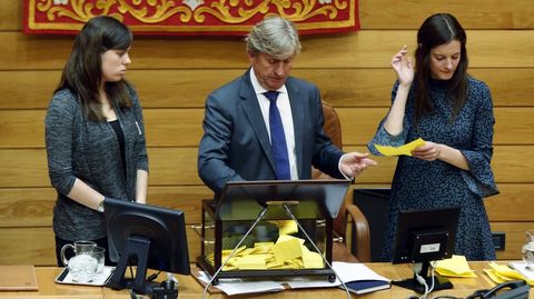 La votación para constituir la mesa del Parlamento