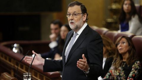 RAJOY PIERDE. Tras aceptar esta vez el encargo del rey, Rajoy fracasa en su intento de ser investido al quedarse con 170 votos, pese al s de Ciudadanos y Coalicin Canaria. Los dems grupos suman 180 votos en contra