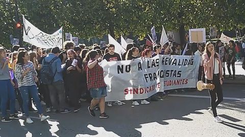 Manifestacin contra la revlida en Oviedo