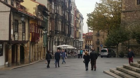 Calle peatonal en el centro de Avilés