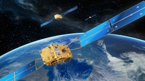 Varios satélites de la red Galileo plenamente operativos, en órbita