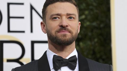 Justin Timberlake a su llegada a la gala de los Globos de Oro