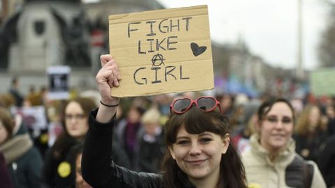 Protesta en Dublin