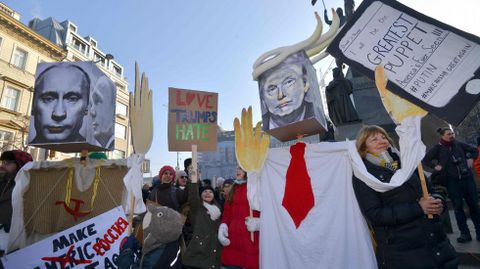 Protesta en Praga