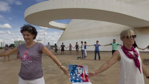 Manifestación en Brasilia