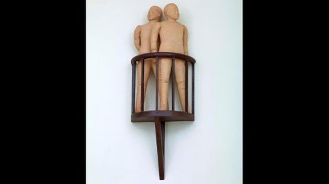 Juan Muñoz. «Balcón con dos figuras»