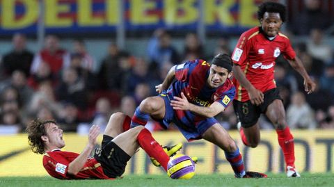 Con Filipe Luis en un entrenamiento