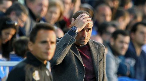 Garitano vivió horas muy tensas en Leganés