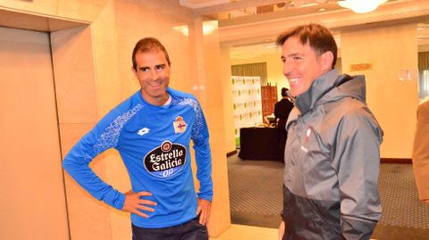 Garitano y Berizzo, en la concentración de Dépor y Celta en Uruguay el pasado verano