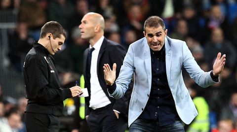 En el famoso partido del Bernabéu, donde se quejó de la actuación arbitral y se ganó una multa