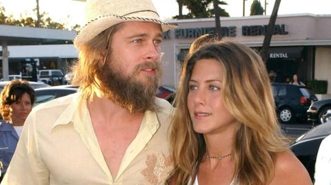 Brad Pitt y Jennifer Aniston, cuando an estaban casados