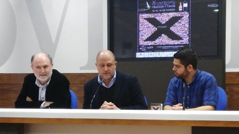 Jesús Casas, Iván de la Plata y Rubén Rosón, en la presentación del certamen