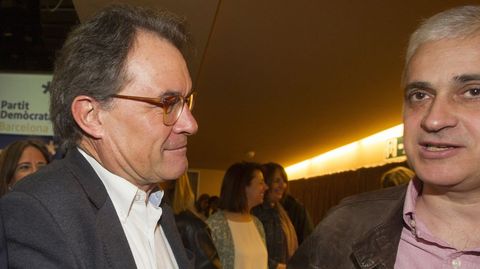 El expresidente de la Generalitat, Artur Mas, y el exconseller de Justicia, Germ Gord