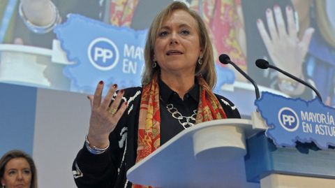 La presidenta del PP asturiano, Mercedes Fernndez