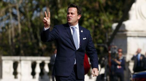 El primer ministro de Luxembourgo, Xavier Bettel