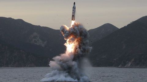 Imagen de archivo de otro misil lanzado por Corea del Norte