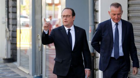 Primera vuelta de las elecciones presidenciales de Francia. El actual presidente francs, Francois Hollande