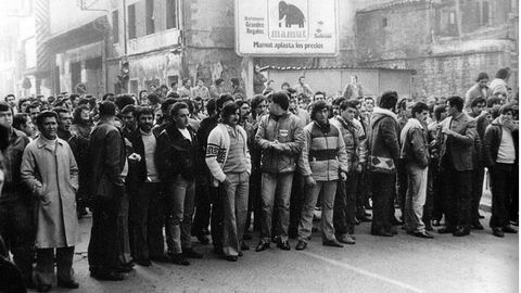Huelga en Sama de Langreo en los años 70