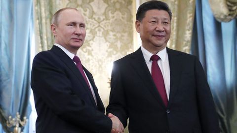 Putin se reunió con el presidente chino Xi Jinping
