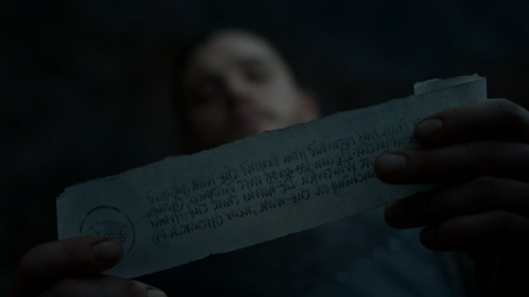 Mensaje para Jon Nieve en el episodio 7x05 de Juego de Tronos