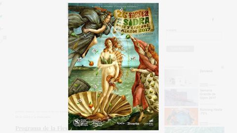 El cartel del festival de la sidra natural