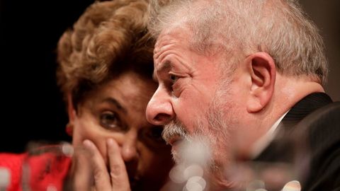 Los expresidentes brasileos Dilma Rousseff y Lula da Silva, en una imagen de archivo