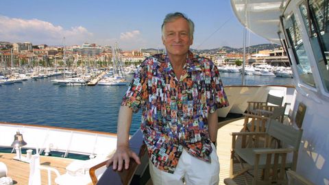 Hefner en Cannes en el ao 2001.