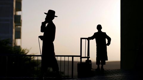 Judíos ultraortodoxos en la ciudad de Arad, en Israel.