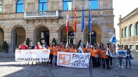 Protesta del sindicato USO Asturias