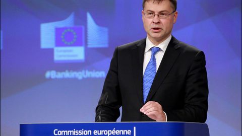  El vicepresidente de la Comisin Europea para el Euro y el Dilogo Social, Valdis Dombrovskis