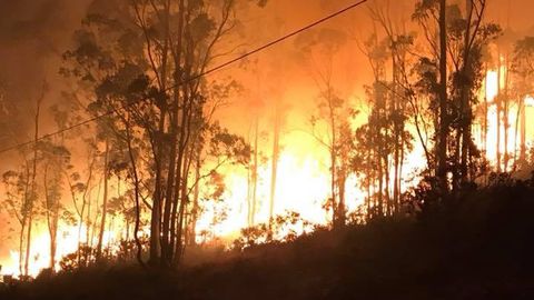 Incendio en Boiro