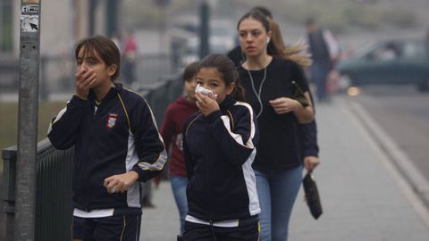 Humo en Ourense