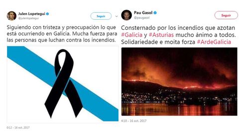 Las redes sociales se vuelcan con Galicia