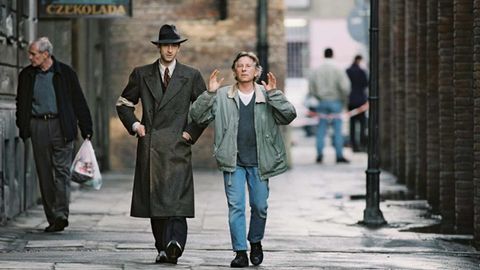 Polanski, durante la grabación de su película «El pianista»