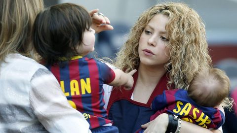 Shakira, con sus hijos, en una imagen de archivo