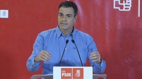 Pedro Sánchez, en Oviedo