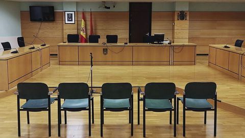 Sala donde se va a celebrar el juicio contra los cinco acusados