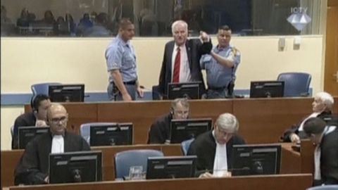 Estn mintiendo, los gritos de Ratko Mladic para intentar postergar el fallo del TPIY 