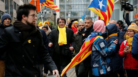 Carles Puigdemont, en Bruselas