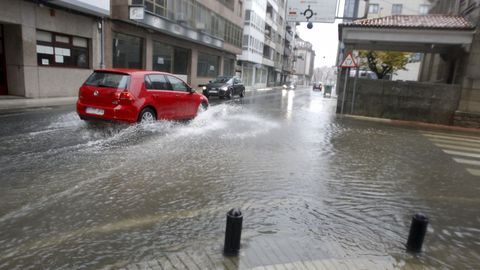 El temporal en Vilagarcía