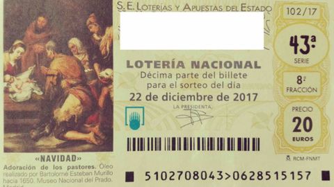 Décimo de Lotería de Navidad